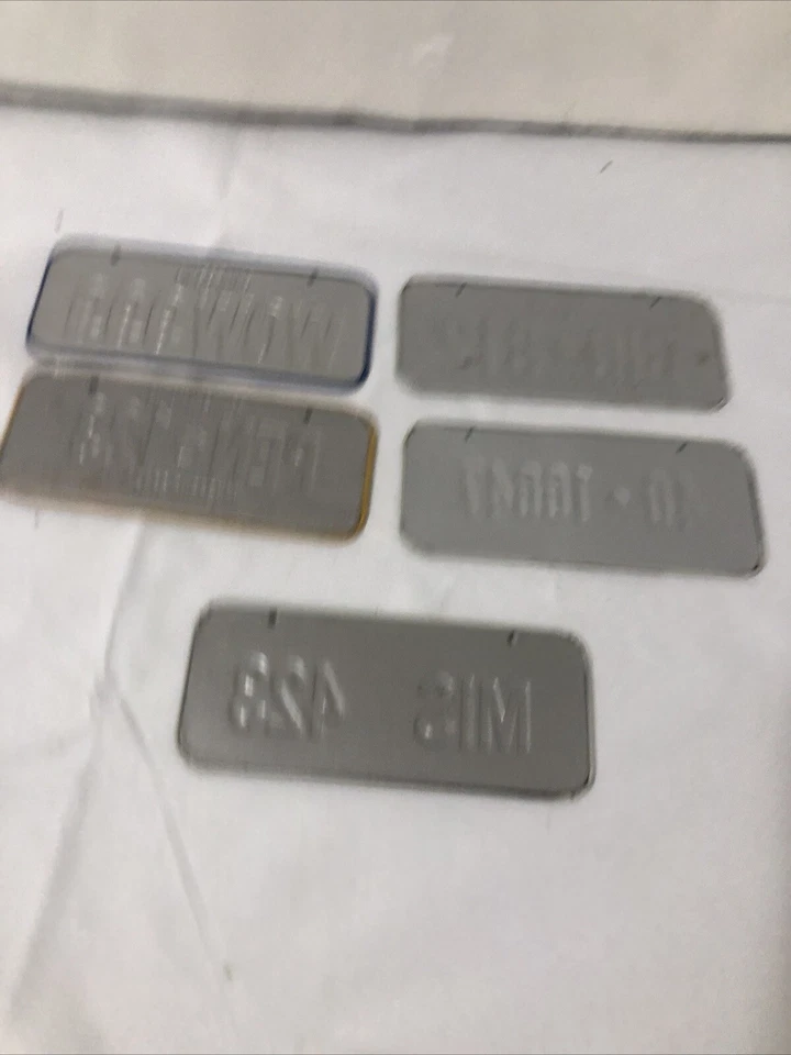 Lote de 5 matrículas de bicicleta 1979 General Mills Wheaties cereal premios vin Foto 2 de 4