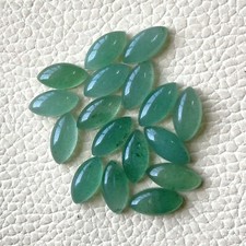  WHOLESALE NATURAL GREEN AVENTURINE CABOCHON MARQUISE SHAPE LOOSE GEMSTONE