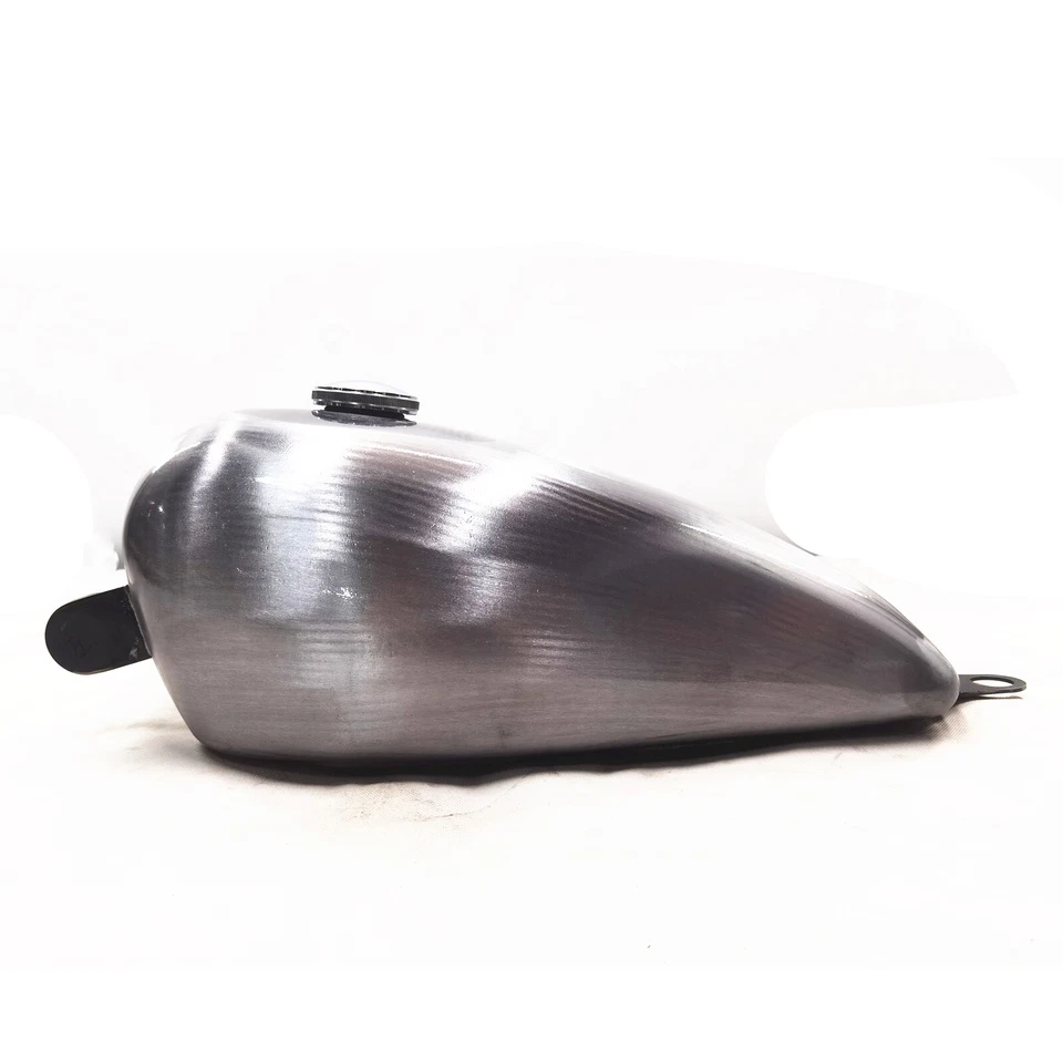 Tanque de combustible de gasolina plateado sin pintar tanque de aceite + tapa para Yamaha SR400 500 10L Foto 2 de 4