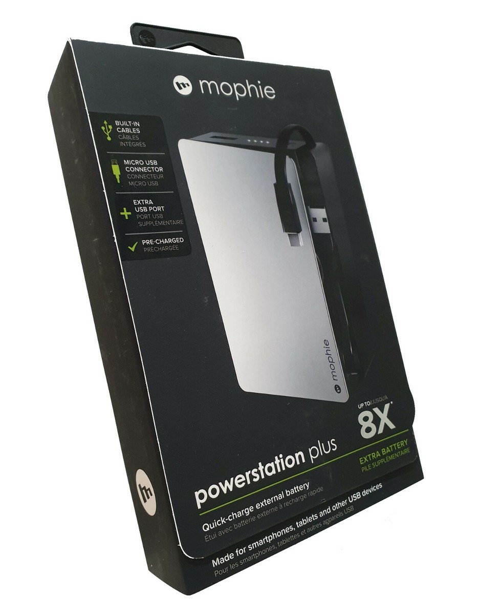 MOPHIE POWERSTATION PLUS 12000mAh (8X CHARGES) POWER BANK USB