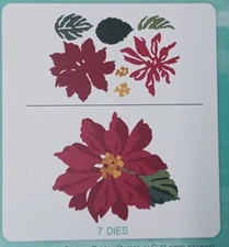 LDRS Creative Christmas 7pc Dies, 3D Layer Poinsettia 809402 Cardmaking