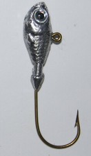 Ultra Minnow Jigs,Unpainted, Bronze or /CAT Hook, 1/8-1.5 Oz. Sizes, 10 per pacK