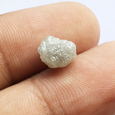 2,85 kt natürlicher loser Diamant roh rau weiß grau Farbe I3 Reinheit 8,09 mm...