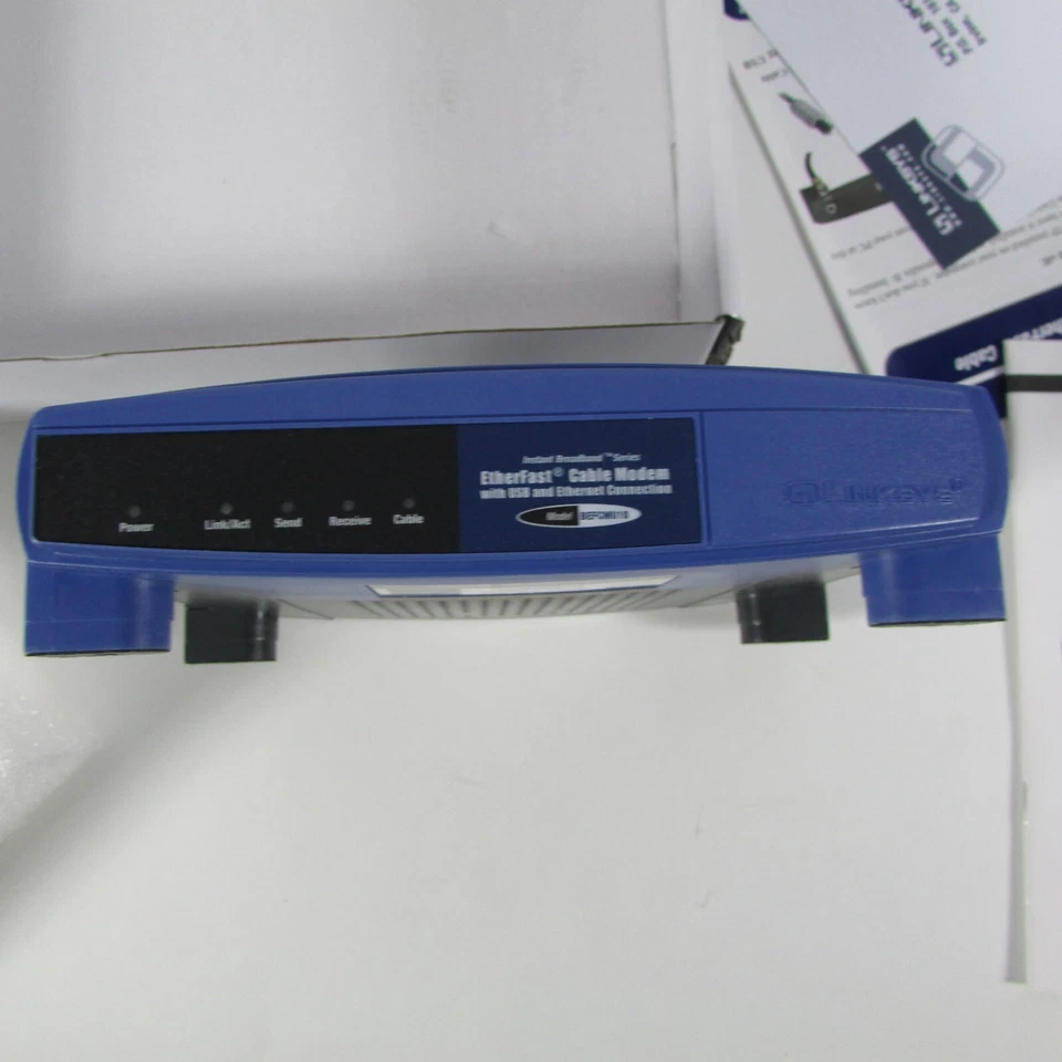 Linksys EtherFast Cable Modem with USB & Ethernet Connections (BEFCMU10 ver. 2) - Image 3 of 4