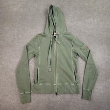 Nike Full Zip Hoodie Youth Girls Large 12-14 Green Hooded Long Sleeve Stretch