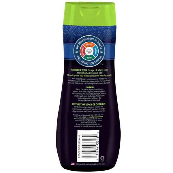 Furminator deShedding Ultra Premium Conditioner For Dogs (16 oz)