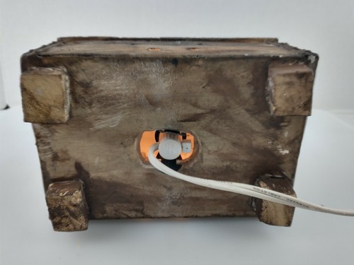 Cabin Hunting Mallard duck/geese/goose on top of a Gun shells Box Lamp - Picture 9 of 12