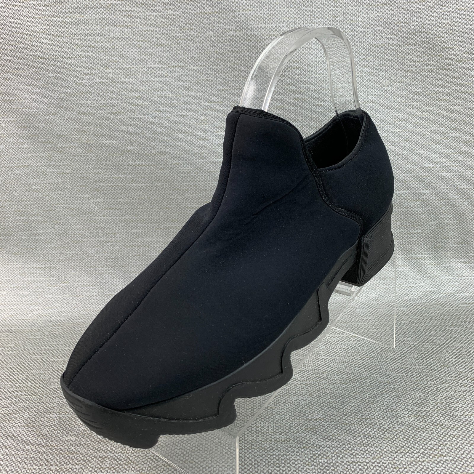 SAOLA iRi WES Sneaker Nero Neoprene Elasticizzato Basso Platform Suola Ondulata EU38.5 US8.5