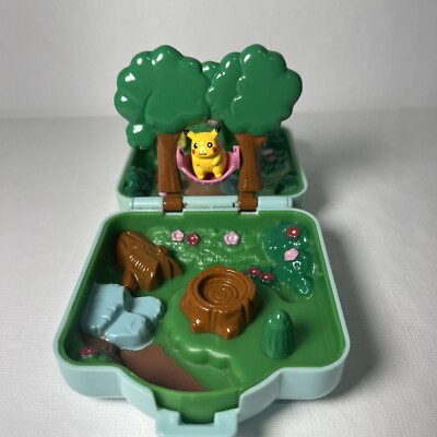 Pokemon Tomy Polly Pocket Playset Blue Viridian Forest 1997