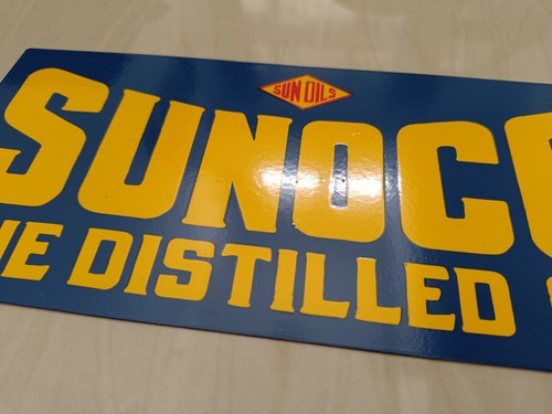 Vintage Design Sunoco Gas Pump advertising Workshop Store Sign no Porcelain - Picture 2 of 12