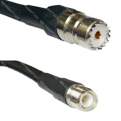 RFC400 SO239 UHF Female to RP-TNC FEMALE Coaxial RF Cable USA-Ship Lot