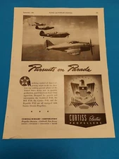Curtiss-Wright Corp - Electric Propellers - Aviation - Original 1941 Print Ad 