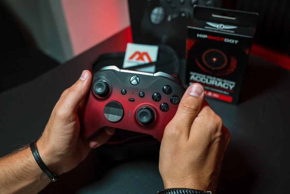 "Shadow Red" XBOX ONE ELITE 2 Series SMART Custom Modded Controller Mods for FPS - Image 2 of 4