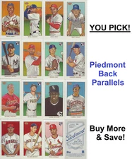 2024 Topps 206 / T-206 Piedmont Back Parallel Cards - YOU PICK Complete Your Set