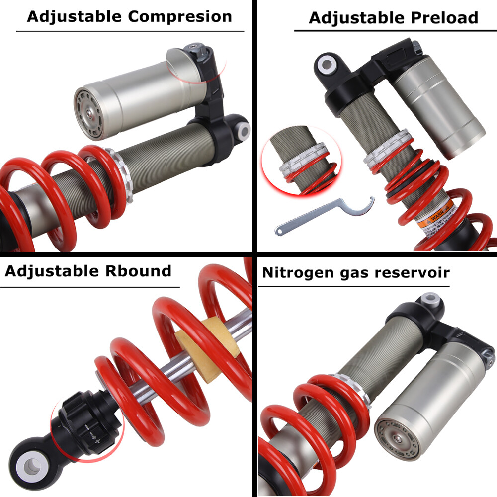 FRONT AIR SHOCKS ABSORBERS SUSPENSION FOR POLARIS RZR 800 S RZR 4