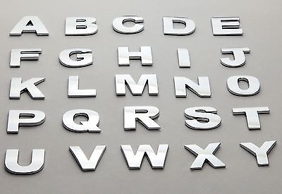 New Chrome 3D Self-adhesive Car Letters badge emblem sticker Spelling IBIZA