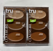 Covergirl D (Deep) Contour Palette Trublend Highlight Contour Bronze (2 Pack)