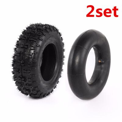 Set of Two 4.10/3.50-6 4.10-6 Tire Tube Go Kart Garden Snow Blower Mini Bike ATV