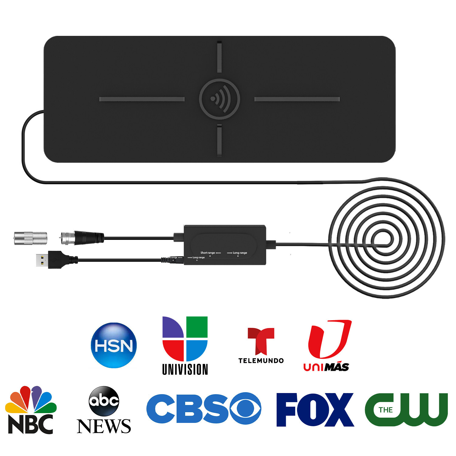 500 Miles HD 4K Digital TV Antenna Booster Amplified Upgraded HDTV