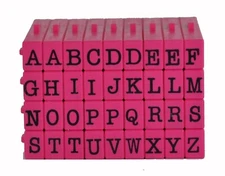 Max Stamps Pegz Clickable Stamps Uppercase Alphabet Letters Set 36 pieces - NEW