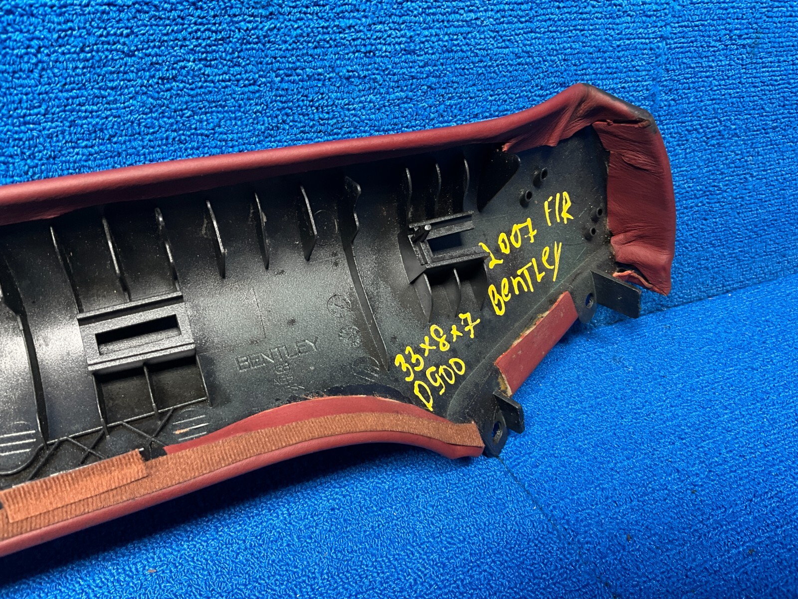 2007 - 2010 BENTLEY CONTINENTAL GTC FRONT RIGHT A PILLAR TRIM COVER SPEAKER OEM