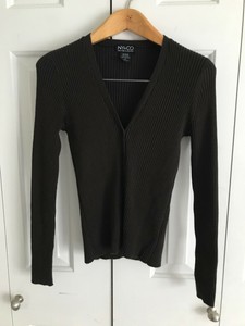 black ribbed cardigan long