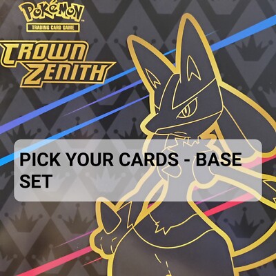 2023 Pokemon Crown Zenith Complete your Set/Pick Your Card All Cards Mint/NM