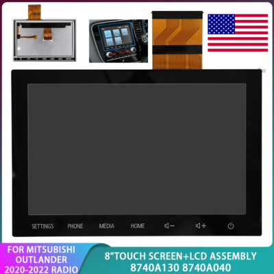 8'' 8740A098 LCD Touch Screen Display For Mitsubishi Outlander Navigation Radio 