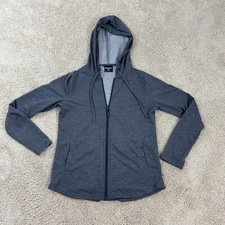 32 Degrees Cool Women's Lightweight Jacket XS Gray Hoodie Pockets Athleisure