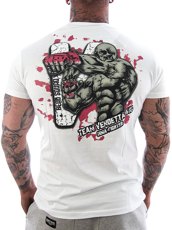 Vendetta Inc. Team MMA Herren T-Shirt – Streetstyle Mit Rundhals Und Nackenband