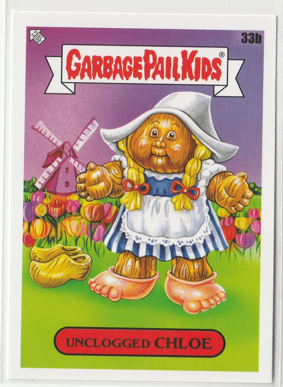 Unclogged Chloe 33b Garbage Pail Kids GPK 2021 Vacation Series Card