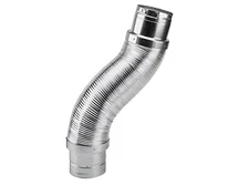 Metal-Fab 5"x48" B-Flex B-Vent Connector MFG# MDWF0504 LP Gas HVAC Double Wall