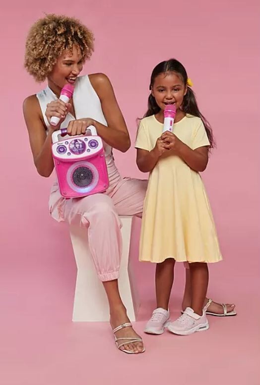 Mini Sparkle Pink Karaoke Machine Your Key to Musical Fun! eBay