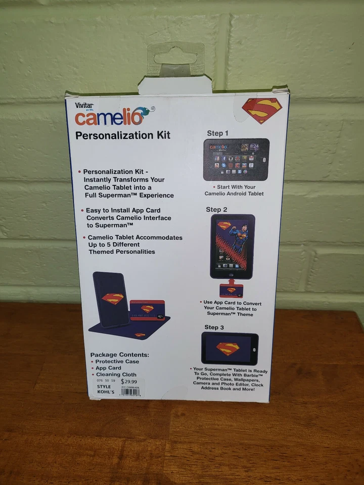 Superman Camelio Personalization Kit tablet protective shock proof case BLUE T8 - Image 2 of 4