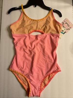 Summer Crush Big Girls 1-Pc. Colorblocked Swimsuit Size 16