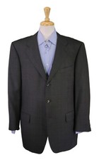Ermenegildo Zegna Green Black Red Plaid Super 100's Wool Blazer Jacket 46R