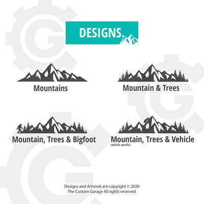Premium Mountain Vinyl Decal for 2020-2025 Outback Badge