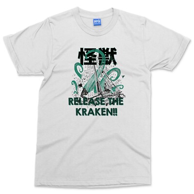 Release the Kraken T-Shirt Oktopus Seeungeheuer Tentakel Pirat Mythologie Tee