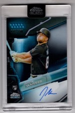 2026 Topps Chrome Black Jakob Marsee Blue Refractor #CBA-JMA RC Auto /150