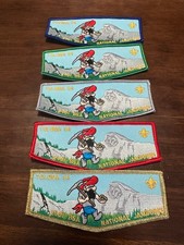 Set of 5 OA Lodge Toloma 64 Greater Yosemite Council 2001 Jamboree Flaps