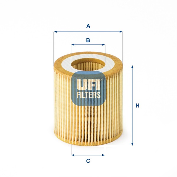 Ufi ÖLfilter 25.191.00 Filtereinsatz FüR Tke Ranger Ford Ecoblue 4X4 Tdci Cab-image