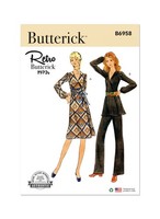 Schnittmuster Kleid Butterick B6958 Y5 18-26 (Gr. 44-52) Deutsche Anleitung
