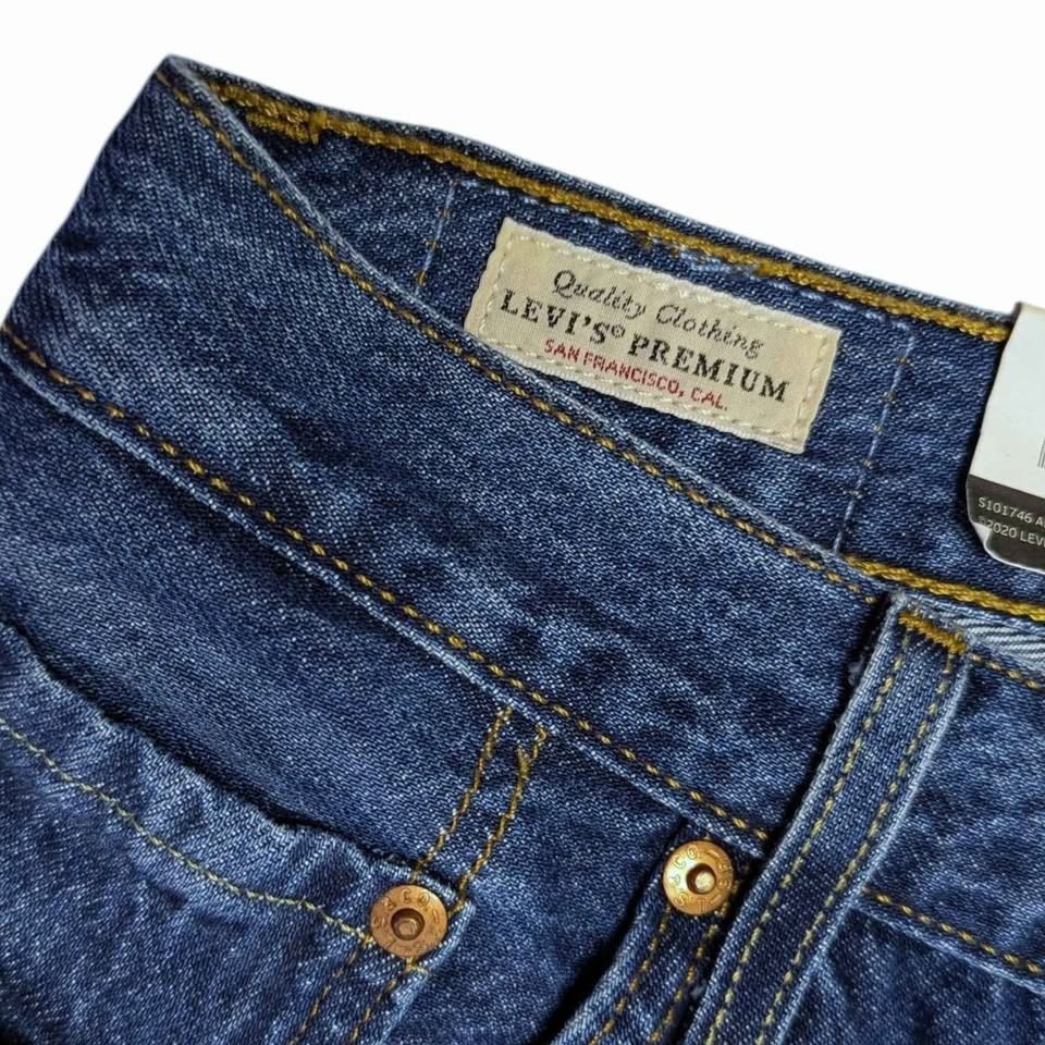 Levi's 501 Original Blue Denim Shorts - Brand New with Tags - Size 26" image 3