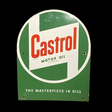 Porcelian Castrol Enamel Sign Size 36 Inches