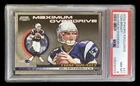 2002 pacific exclusive #21 tom brady; silver maximum overdrive insert PSA 8  WOW