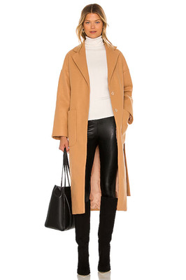 LBLC The Label Marie Jacket in Camel Brown XS NWT $195