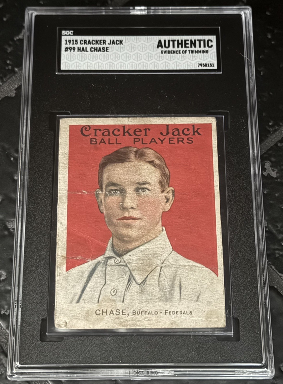 1915 Cracker Jack Hal Chase #99 SGC Authentic