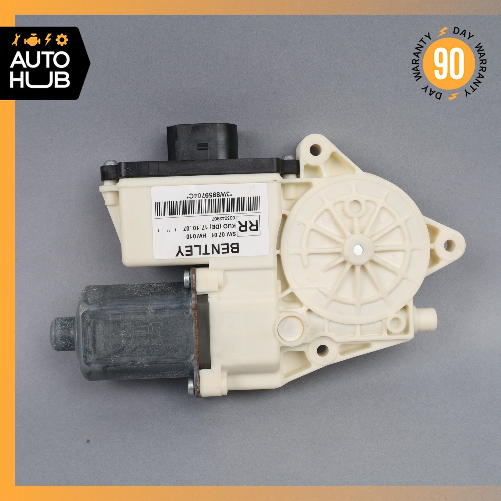 06-10 Bentley Continental GT Coupe Rear Right Door Window Regulator Motor OEM