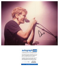 DAVE BAYLEY SIGNED GLASS ANIMALS 8x10 PHOTO B w/PROOF & AUTOGRAPH COA