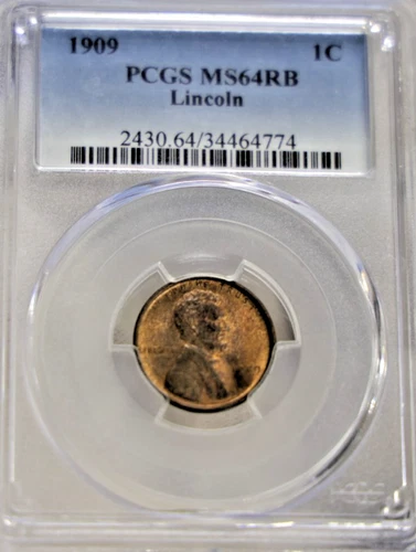 1909 VDB US Lincoln Cent 1c PCGS MS64 RB